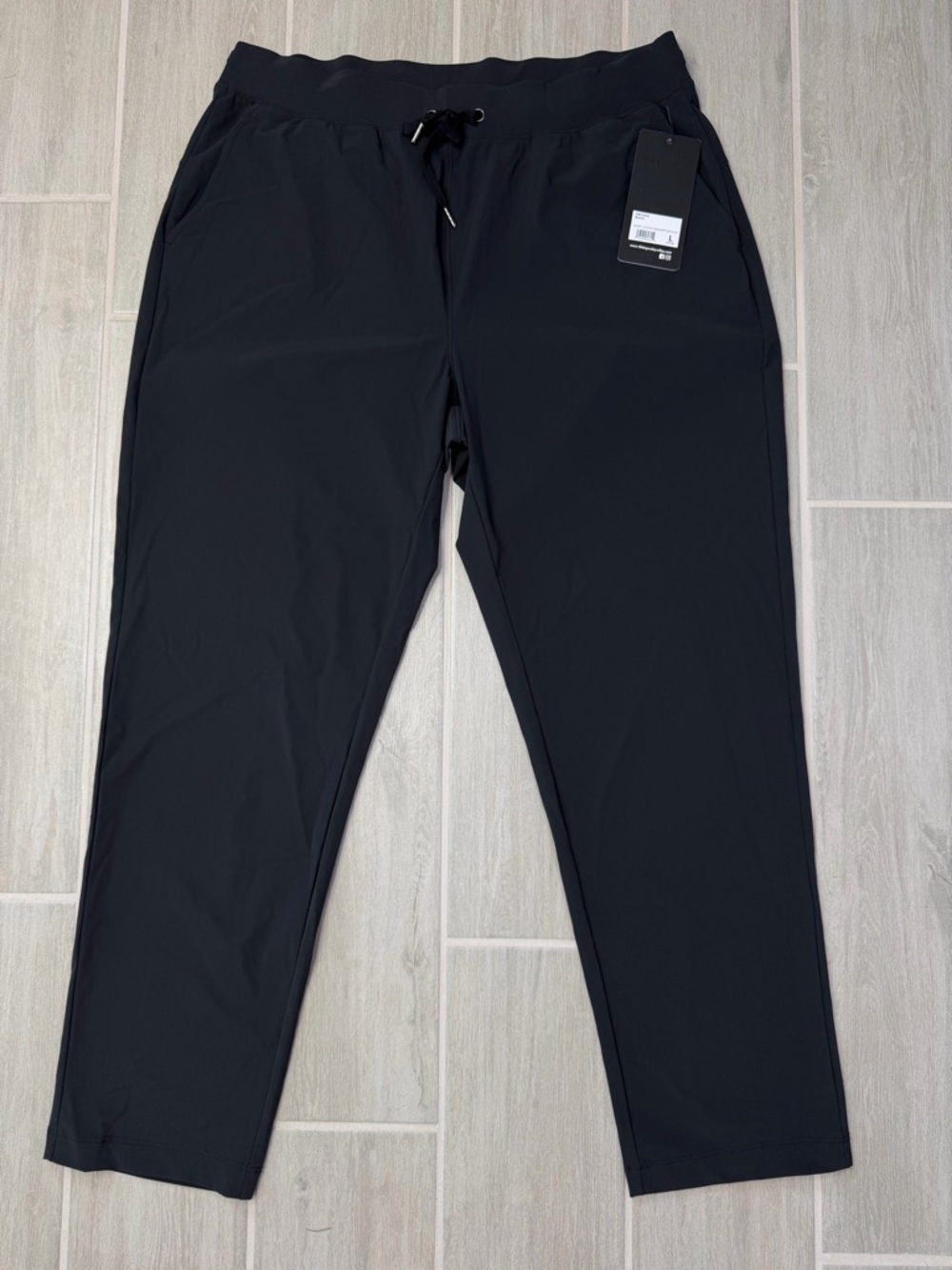 90 Degree By Reflex Womens Black Drawstring Joggers